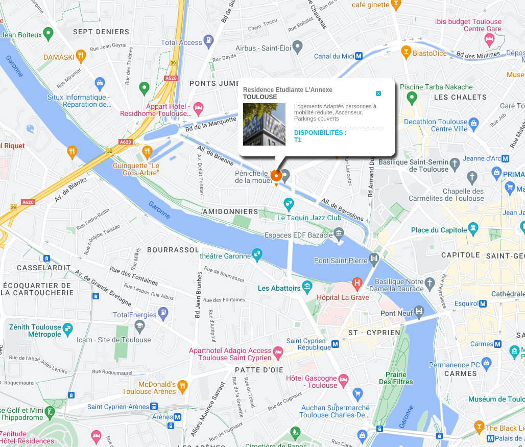 Carte Google résidence l'annexe